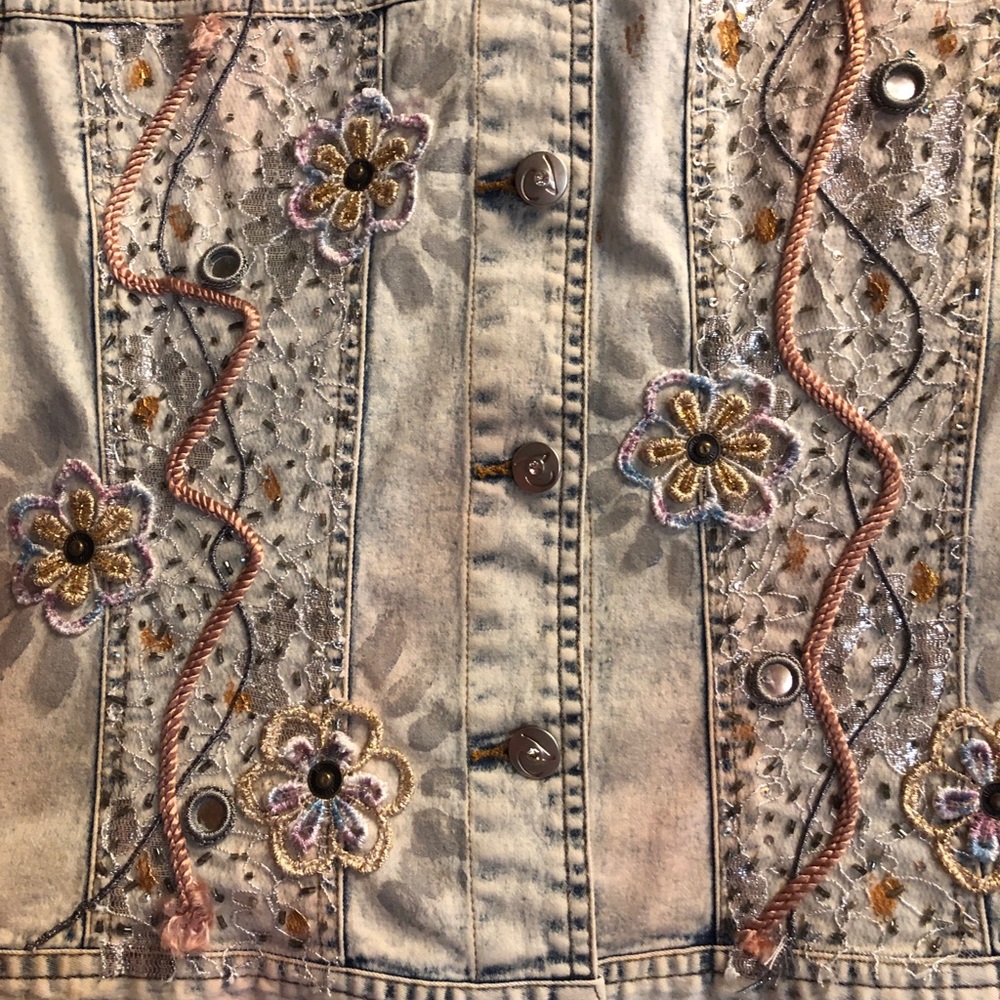 EUC Variations Bleached Denim Jacket - Picture 3 of 16